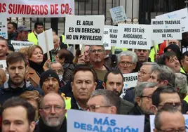 Los regantes del Levante se manifiestan en Madrid en contra del trasvase Tajo-Segura