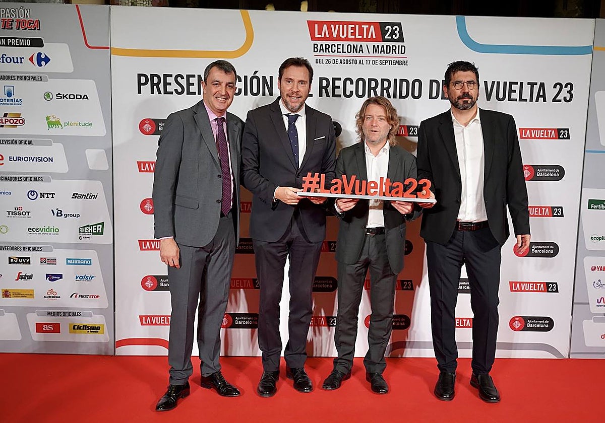 El álcalde Óscar Puente, en la presentación de La Vuelta Ciclista a España