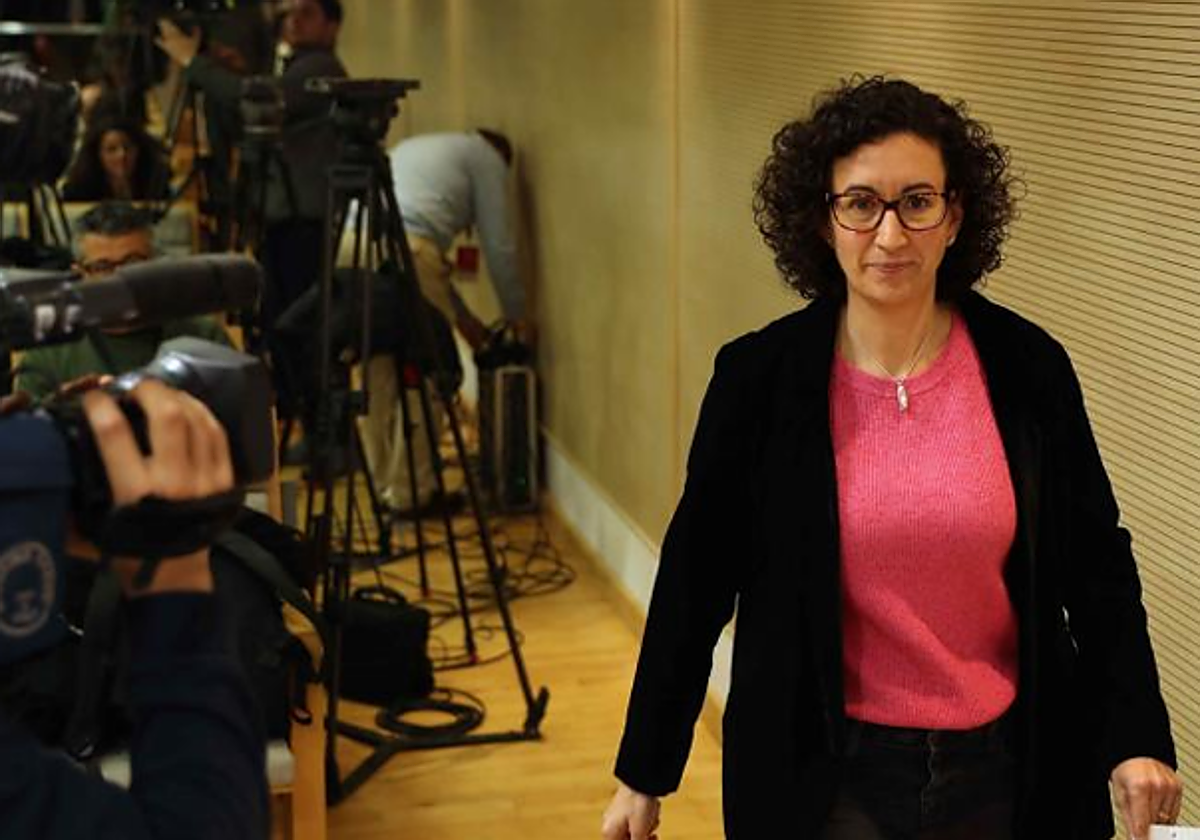 Marta Rovira, en la sede de ERC, en diciembre de 2017