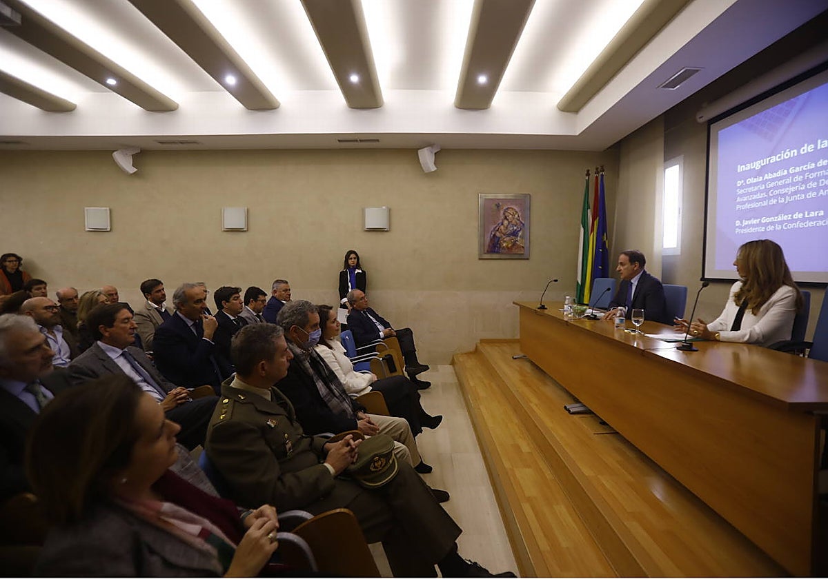 Inauguración del foro sobre FP Dual de Zalima