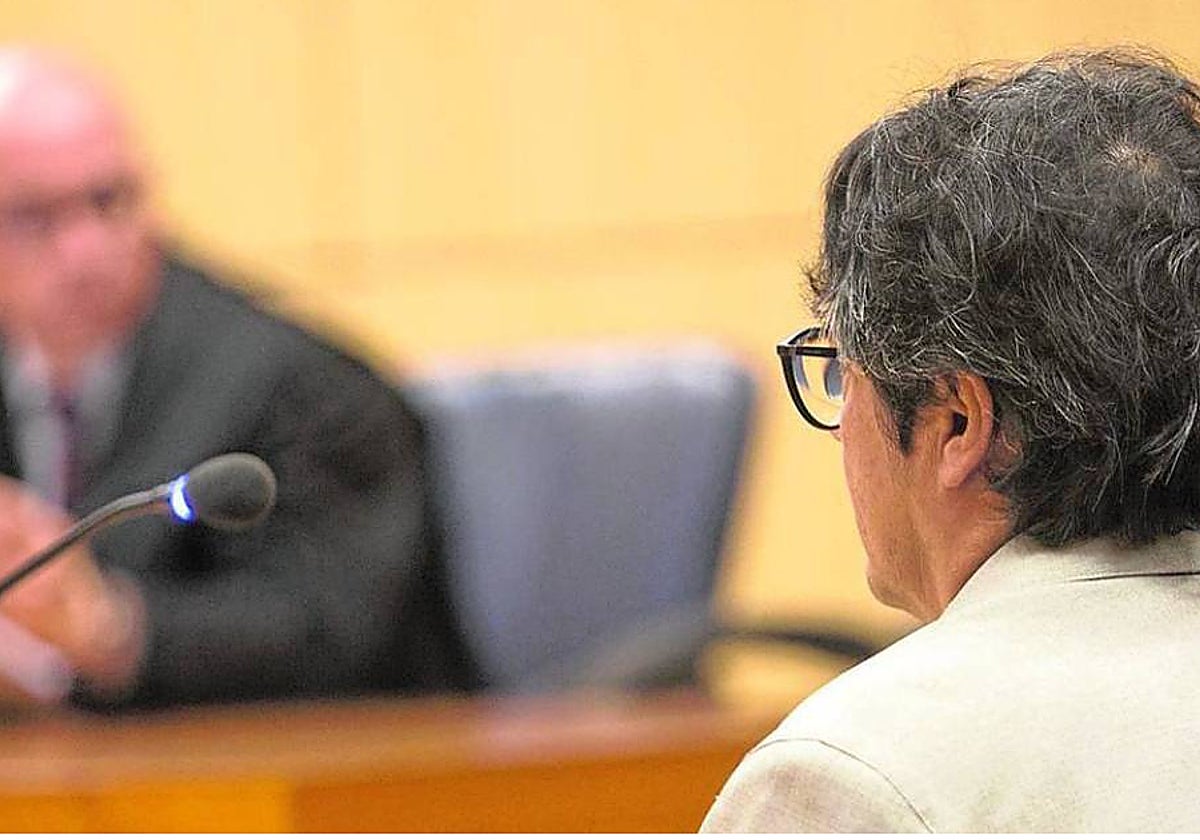 Imagen del exmarido de Mónica Oltra tomada durante el juicio