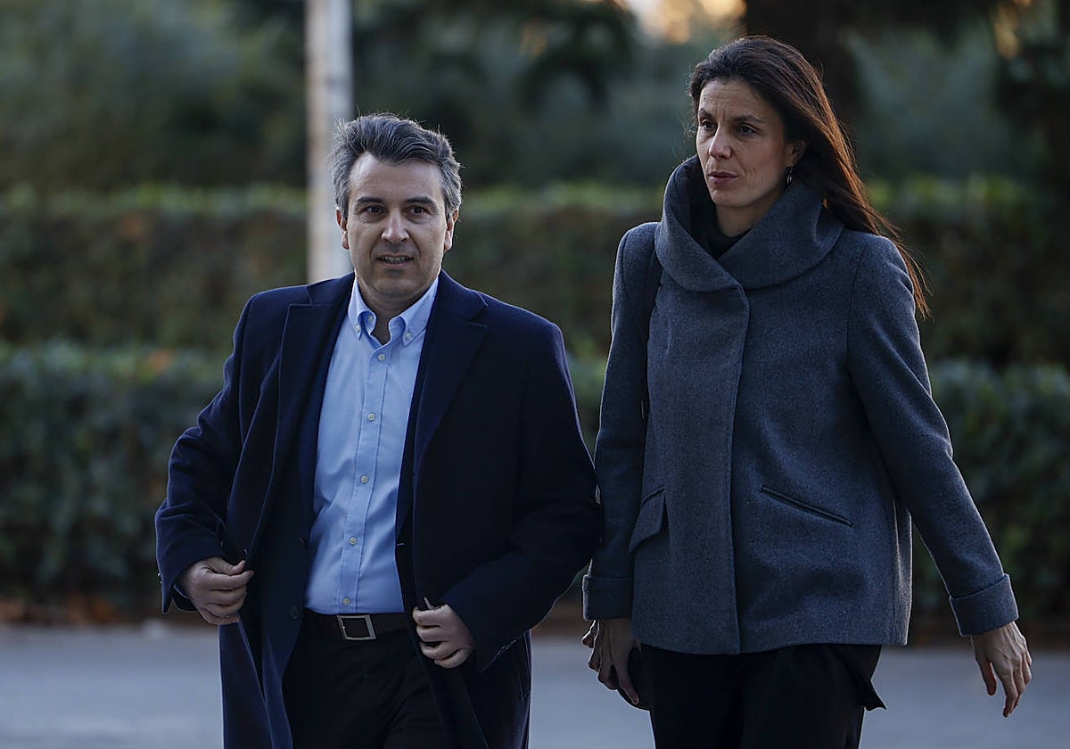 Imagen del secretario autonómico de Hacienda, Francesc Gamero, este miércoles en la Ciudad de la Justicia de Valencia