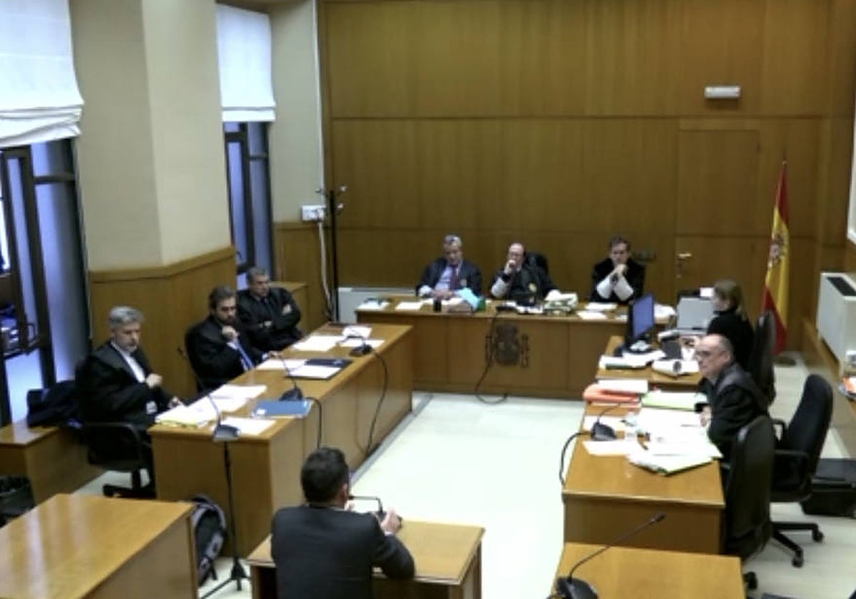 El concejal del PSC Jordi Masnou, durante su declaración en el juicio en la Audiencia de Barcelona