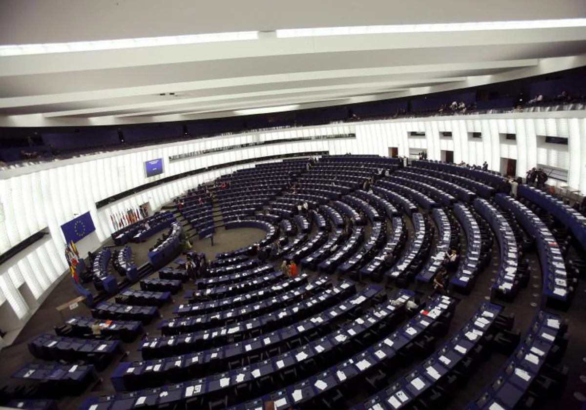 El hemiciclo del Parlamento Europeo en Estrasburgo, Francia