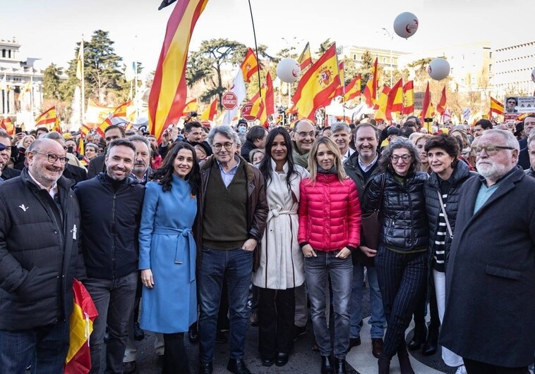 La multitudinaria marcha en Madrid