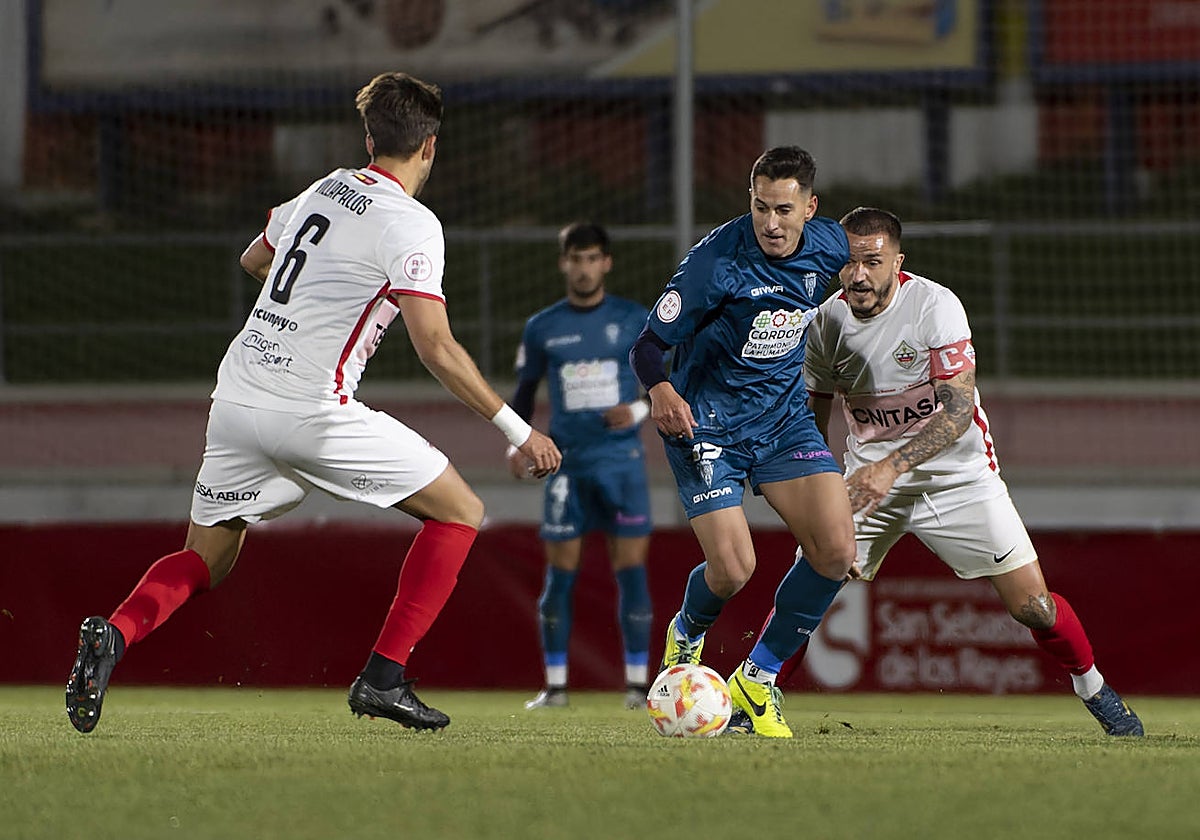 Antonio Caballero durante el partido