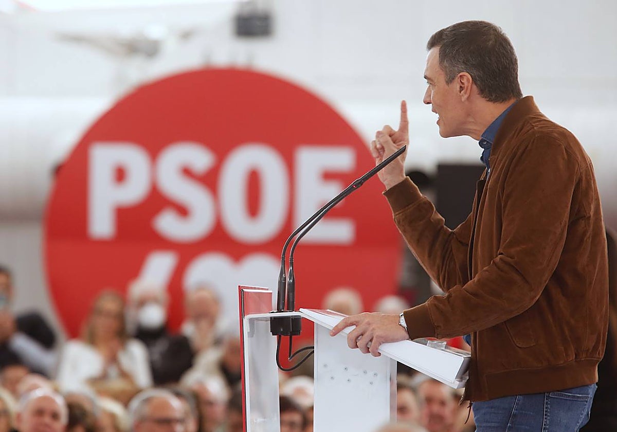 El presidente del Gobierno, Pedro Sánchez, en la Cúpula del Milenio de Valladolid