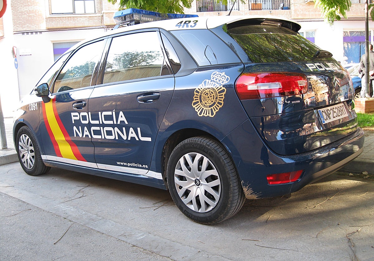 Un coche patrulla de la Policía Nacional.