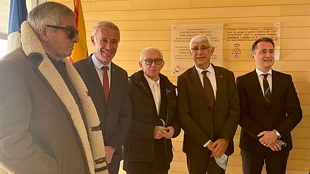 Acto de homenaje con la presencia del consejero de Salud, Manel Balcells