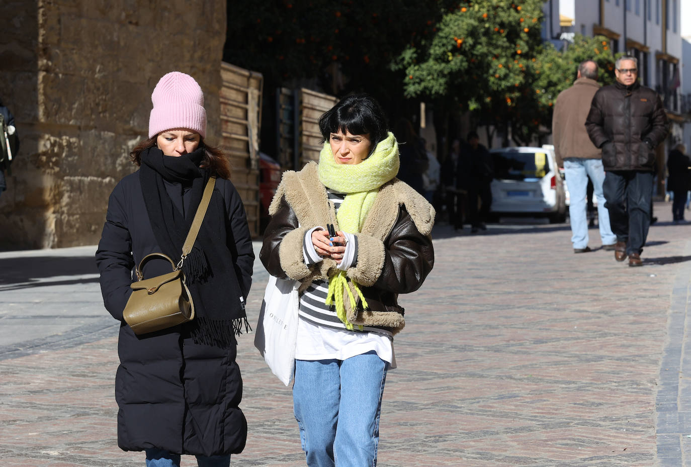 Un día de intenso frío en Córdoba, en imágenes
