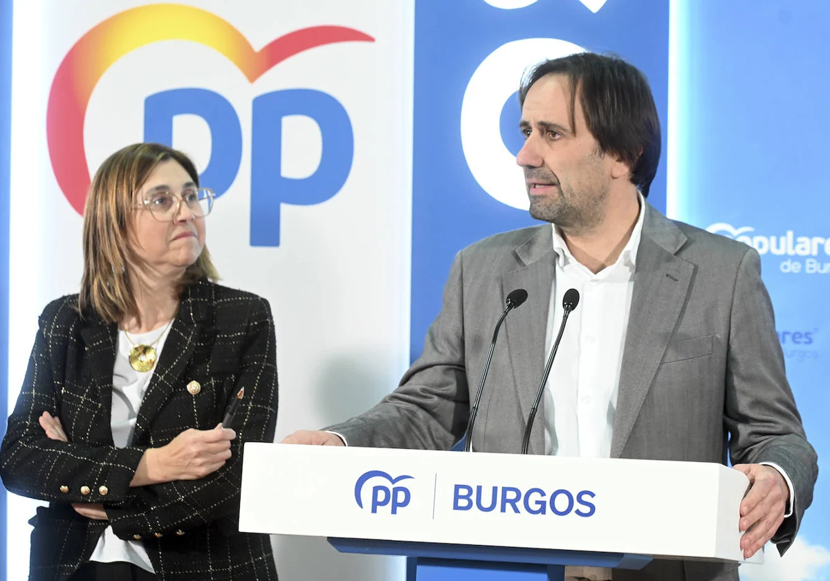 Raquel González y Sergio Montoya, candidatos del Partido Popular por Aranda de Duero y Miranda de Ebro respectivamente