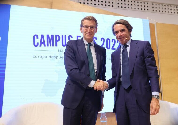 Aznar aplaude el plan de Feijóo y celebra la crítica al Gobierno de Rajoy por posponer reformas clave