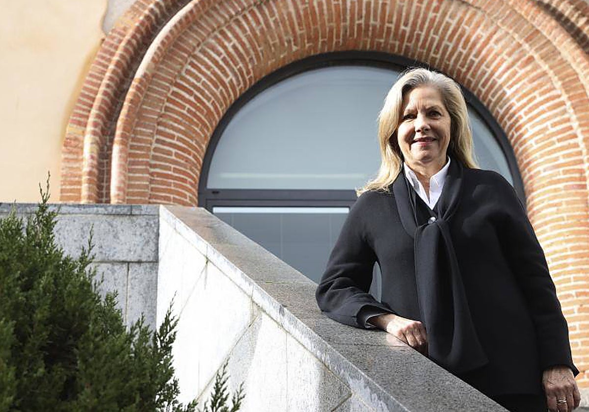 La entrevistada en su centro docente