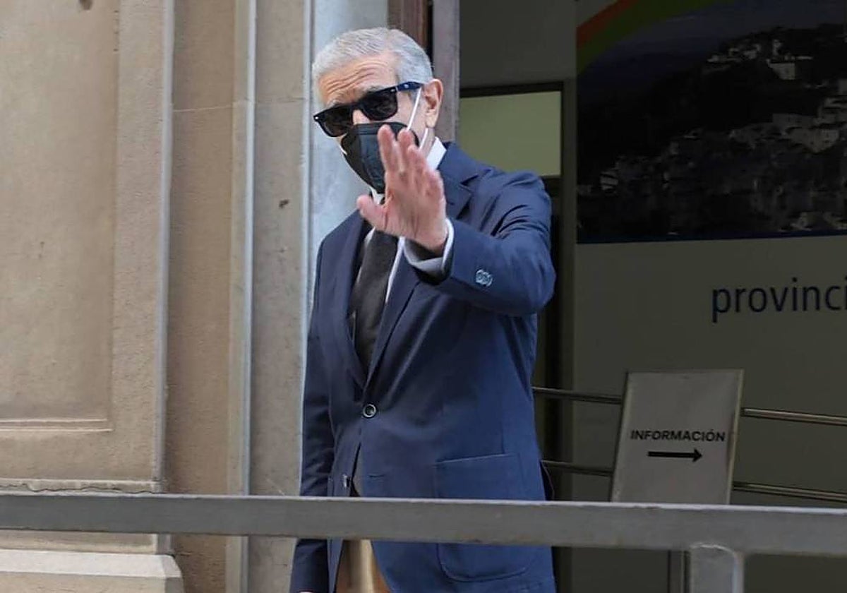 Braulio Medel, antes del último patronato de la Fundación Unicaja que presidió