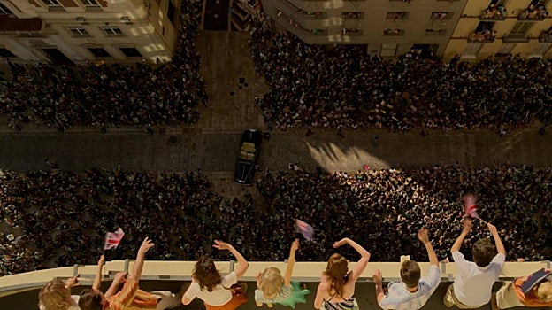 Imágenes de 'The Crown' rodadas en el centro de Málaga