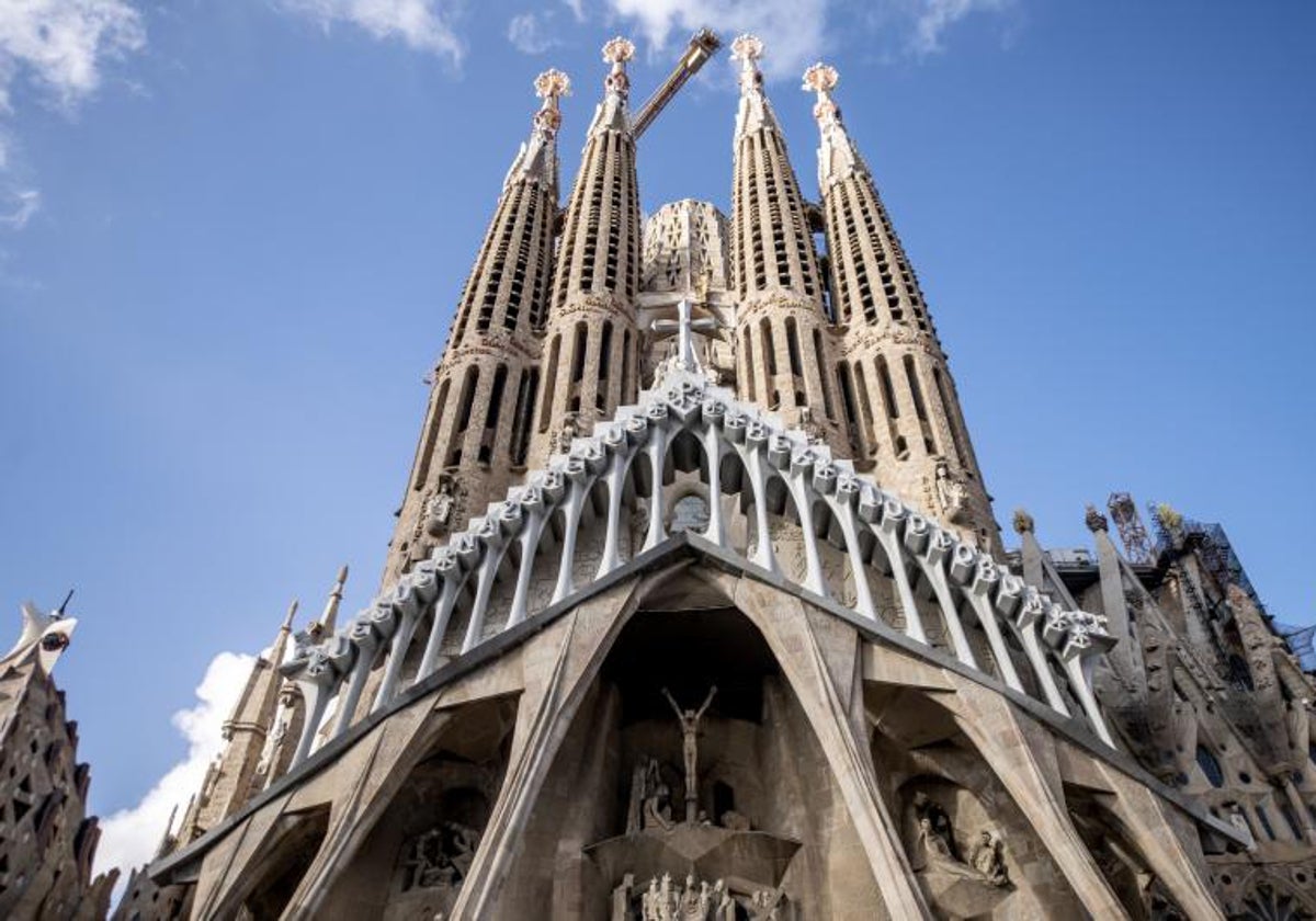 El templo expiatorio de la Sagrada Familia de Barcelona, en una imagen tomada en mayo del año pasado