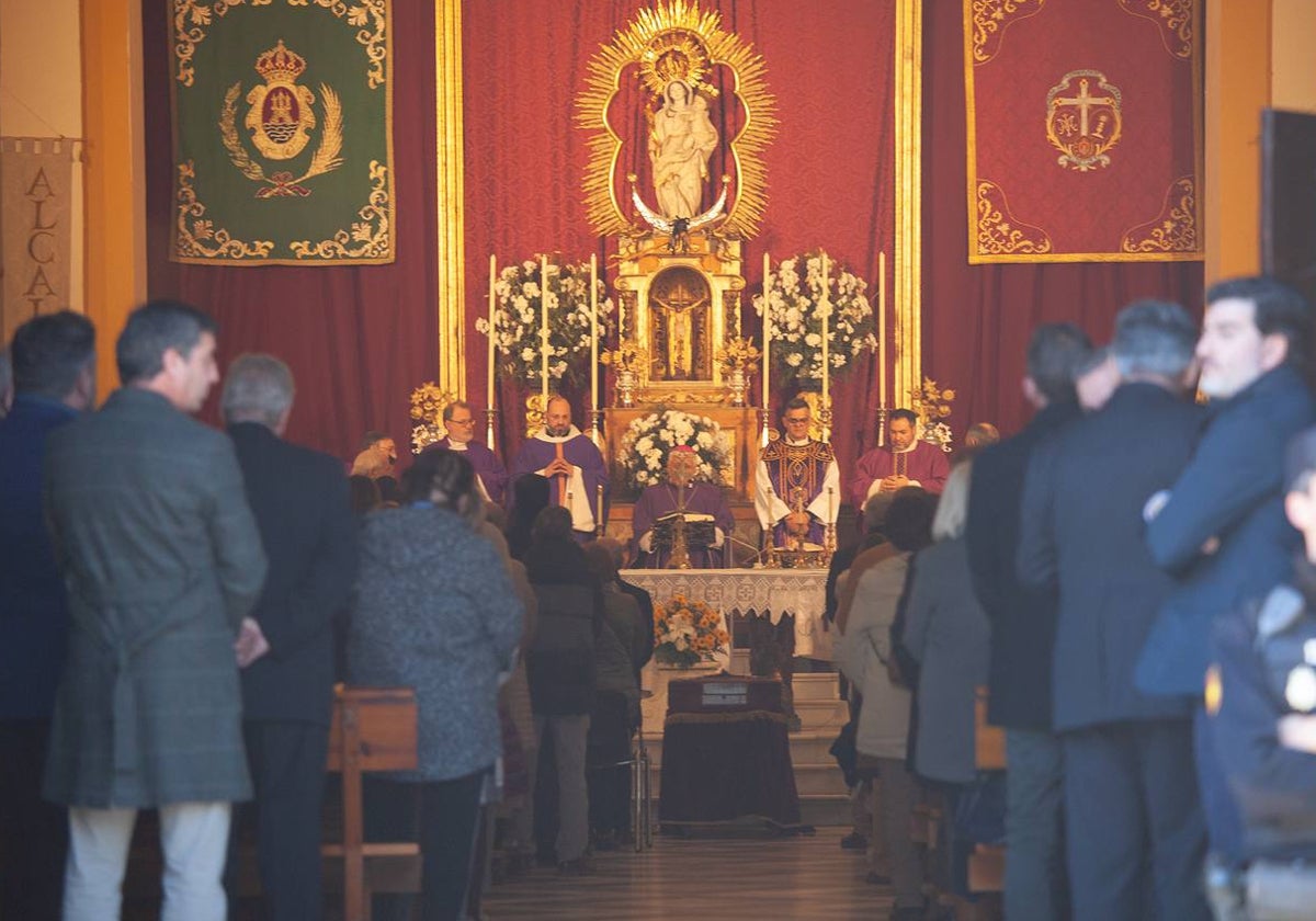 El funeral de Diego Valencia en la Iglesia de Nuestra Señora de La Palma