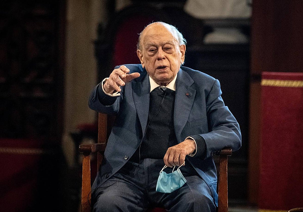 Jordi Pujol, durante un acto en febrero de 2022