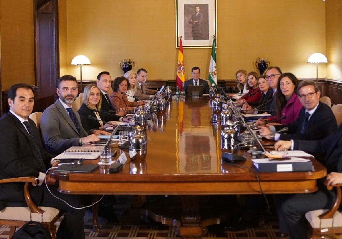 Reunión del Consejo de Gobierno andaluz este martes