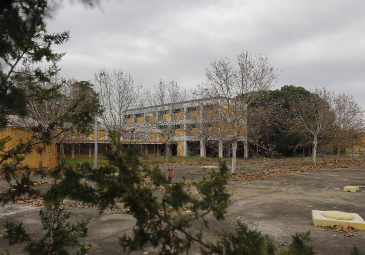 Estado actual del recinto ferial San Carlos, en situación de abandono desde hace una década