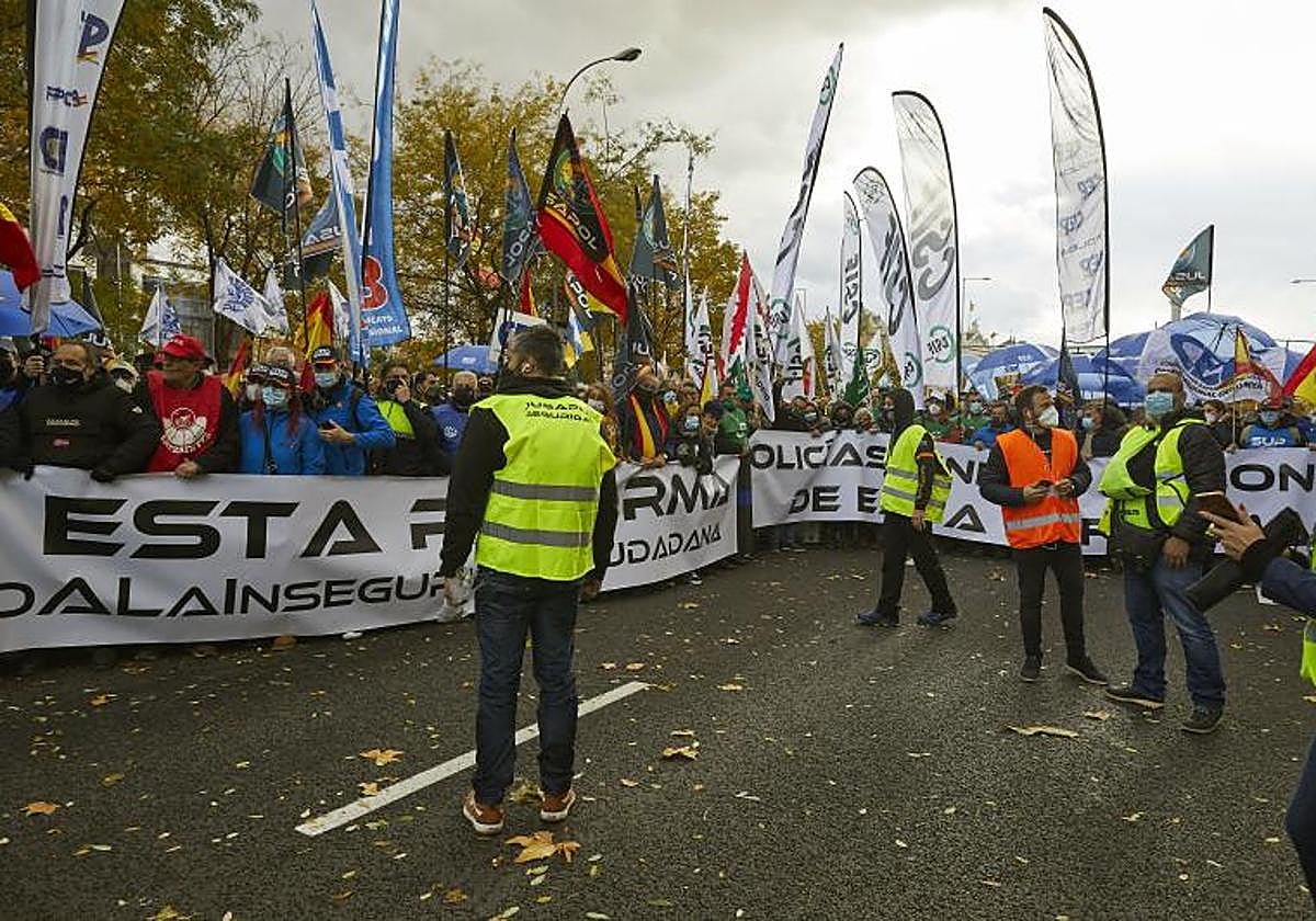 Manifestación contra la reforma de la Ley de Seguridad Ciudadana