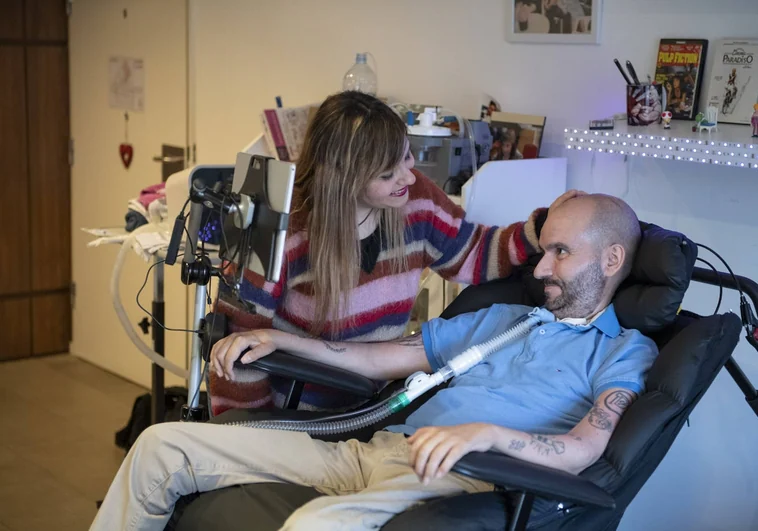 Jordi Sabaté:  «Pedimos asistencia 24 horas para evitar la muerte de los enfermos de ELA por obligación»