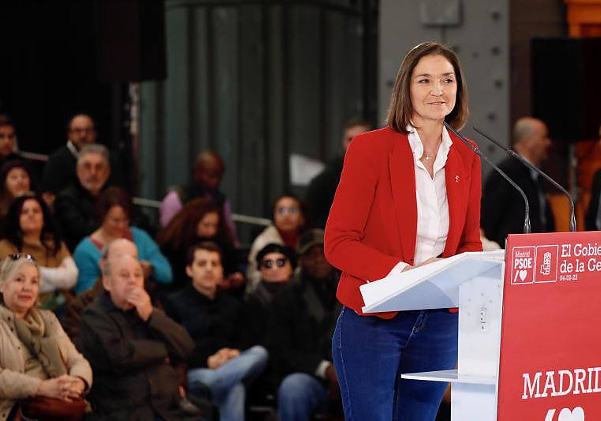 La ministra de Industria y candidata al Ayuntamiento de Madrid, Reyes Maroto