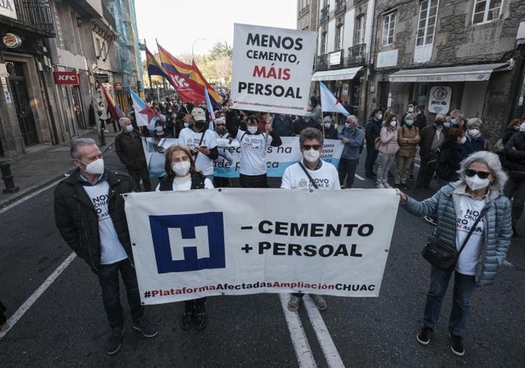 SOS Sanidade Pública pide a Bugallo que sufrague los gastos de la manifestación del domingo