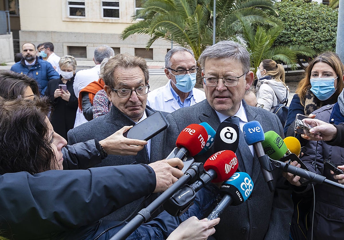 Imagen del presidente de la Generalitat, Ximo Puig, tomada este martes en Alicante