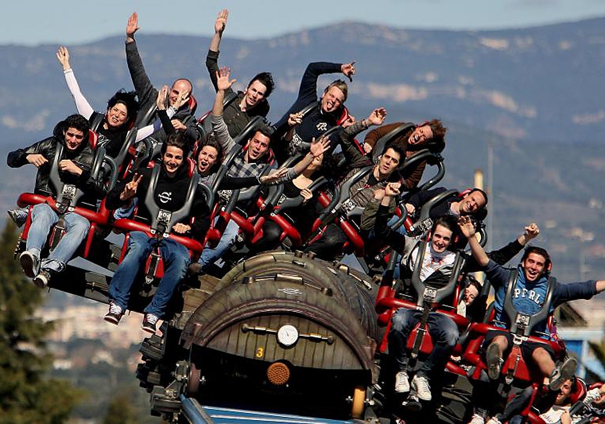 El jugador de baloncesto Ricky Rubio en PortAventura