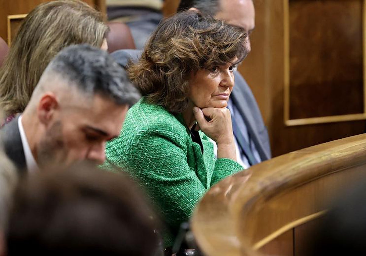 Carmen Calvo en el Congreso de los Diputados