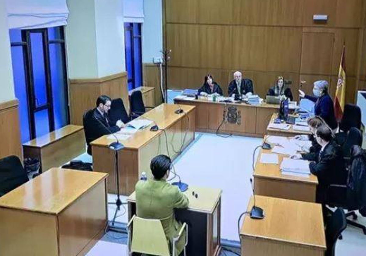 Albert Cavallé, durante el juicio en la Audiencia de Barcelona esta mañana