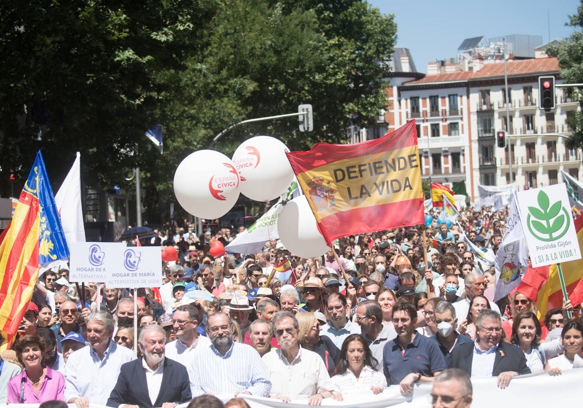 Manifestación por la vida en Madrid