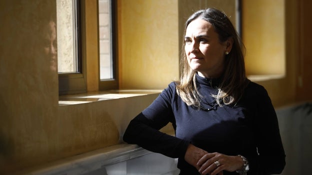 María José Polo, en un momento de la entrevista