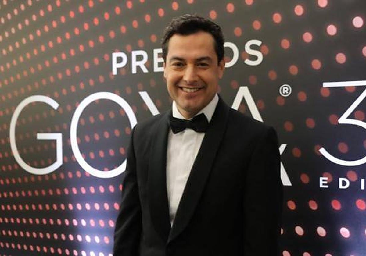 El presidente de la Junta, en una edición anterior de los premios Goya