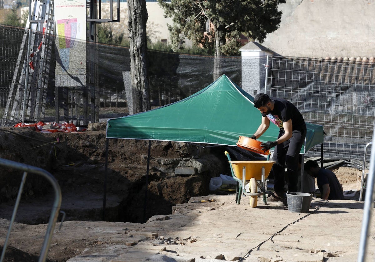 Excavación en el cementerio de la Salud en 2019