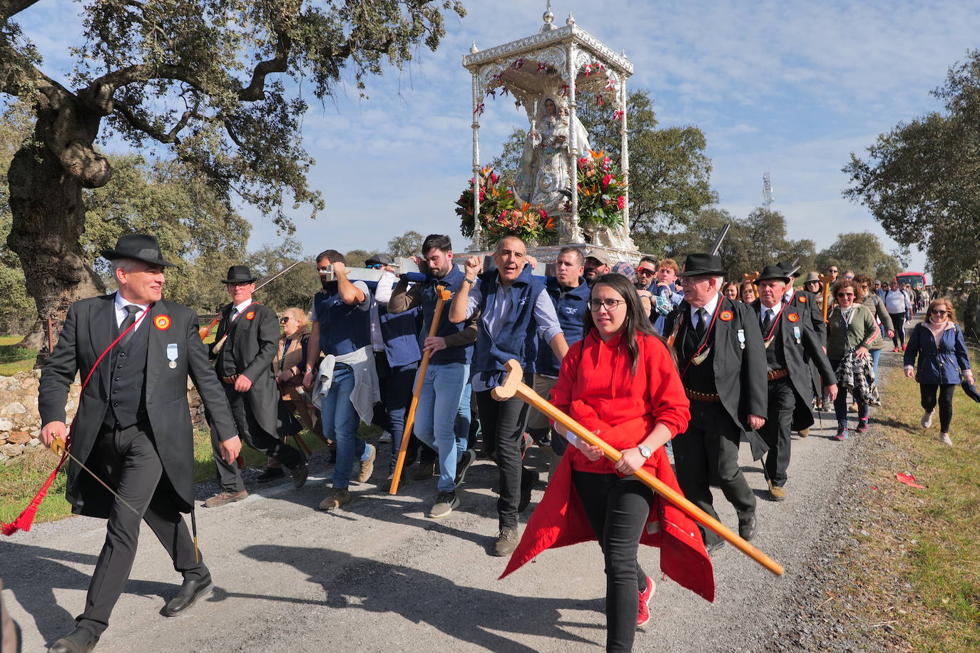 La llegada de la Virgen de Luna a Pozoblanco, en imágenes