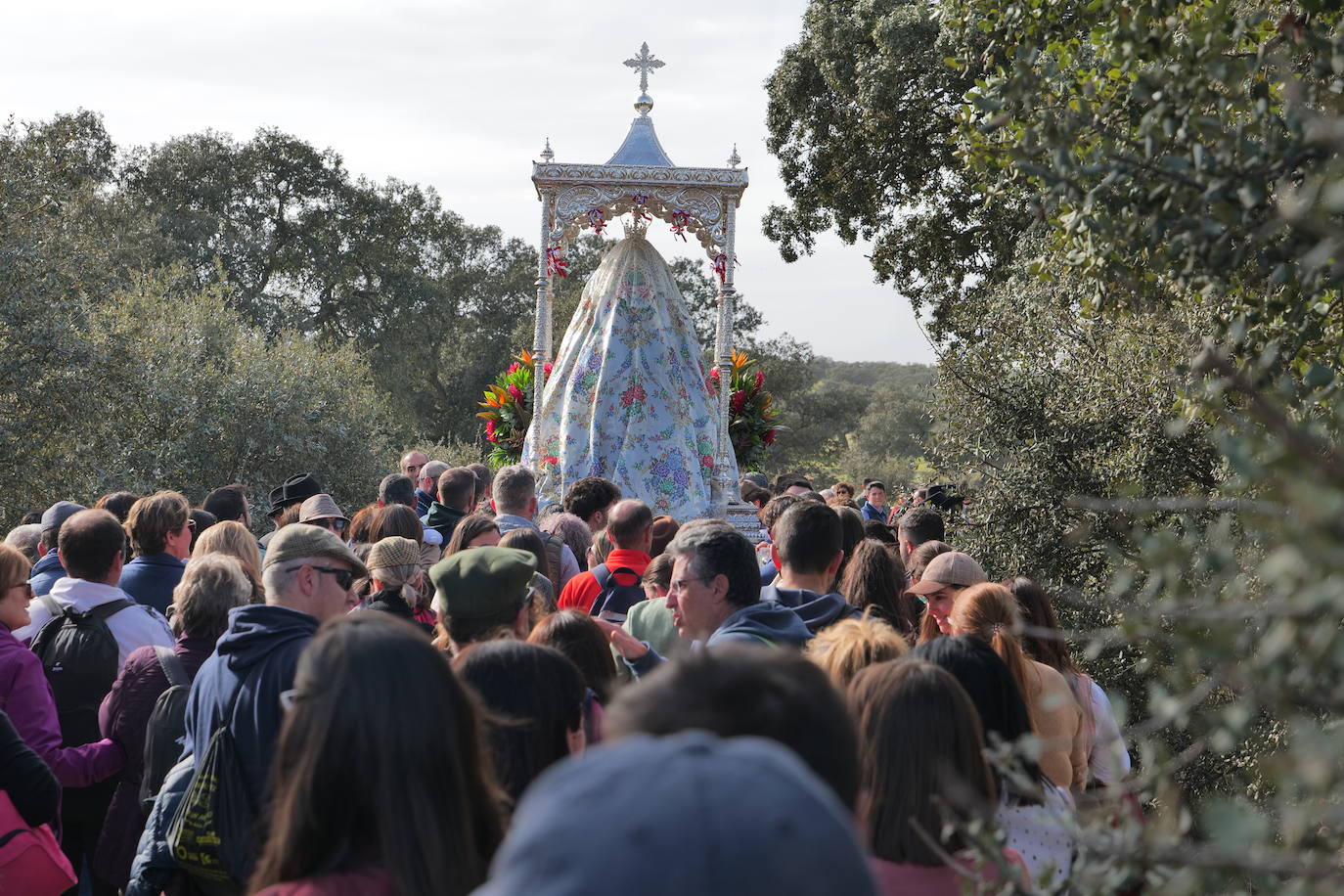 La llegada de la Virgen de Luna a Pozoblanco, en imágenes