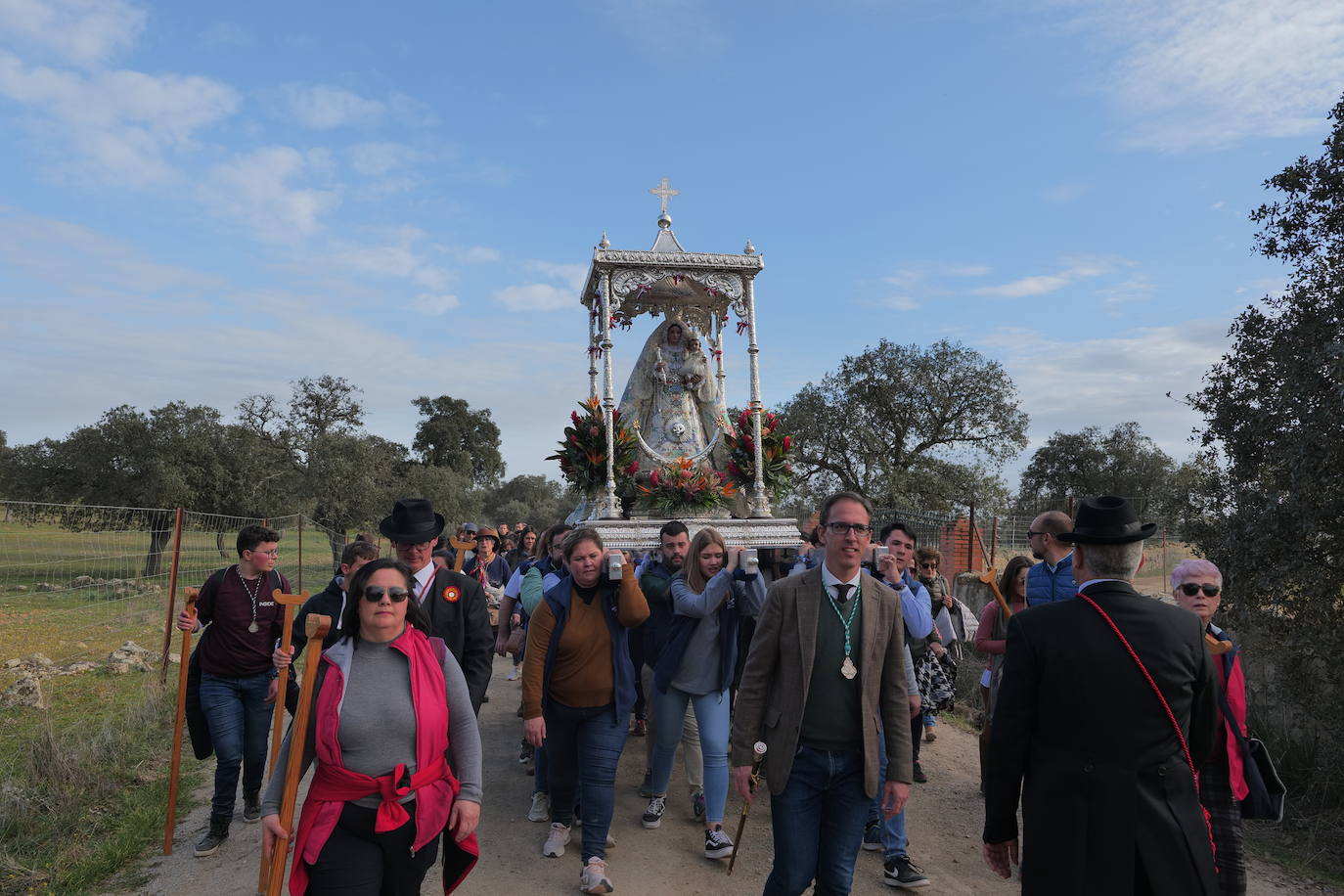 La llegada de la Virgen de Luna a Pozoblanco, en imágenes