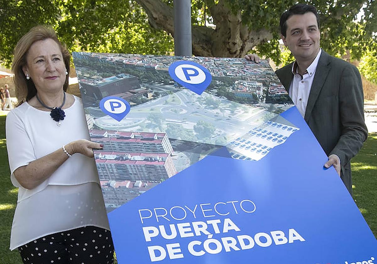Bellido, en la presentación en mayo de 2019 del proyecto del parking 'Puerta de Córdoba'