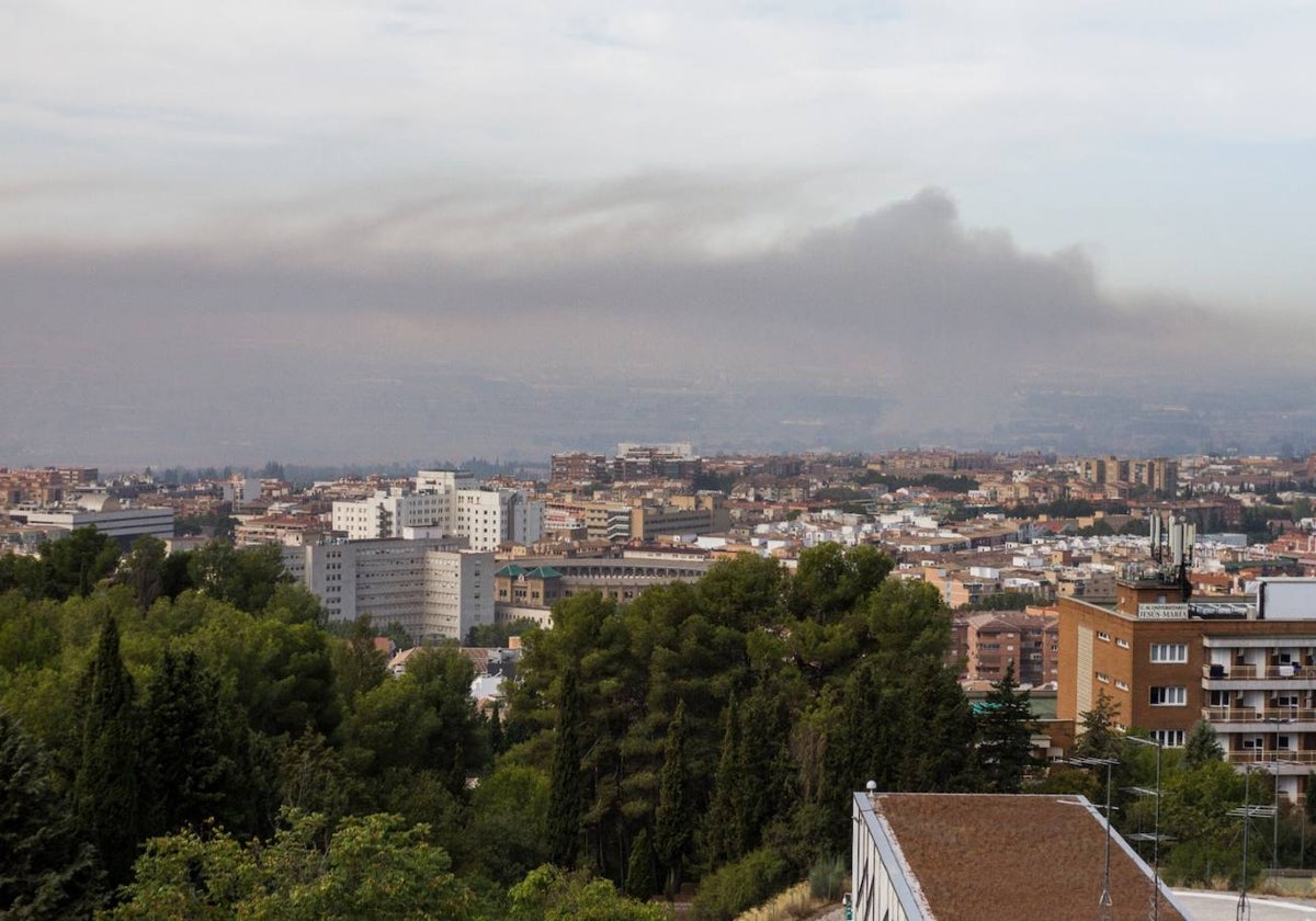 La 'boina' de contaminación en Granada