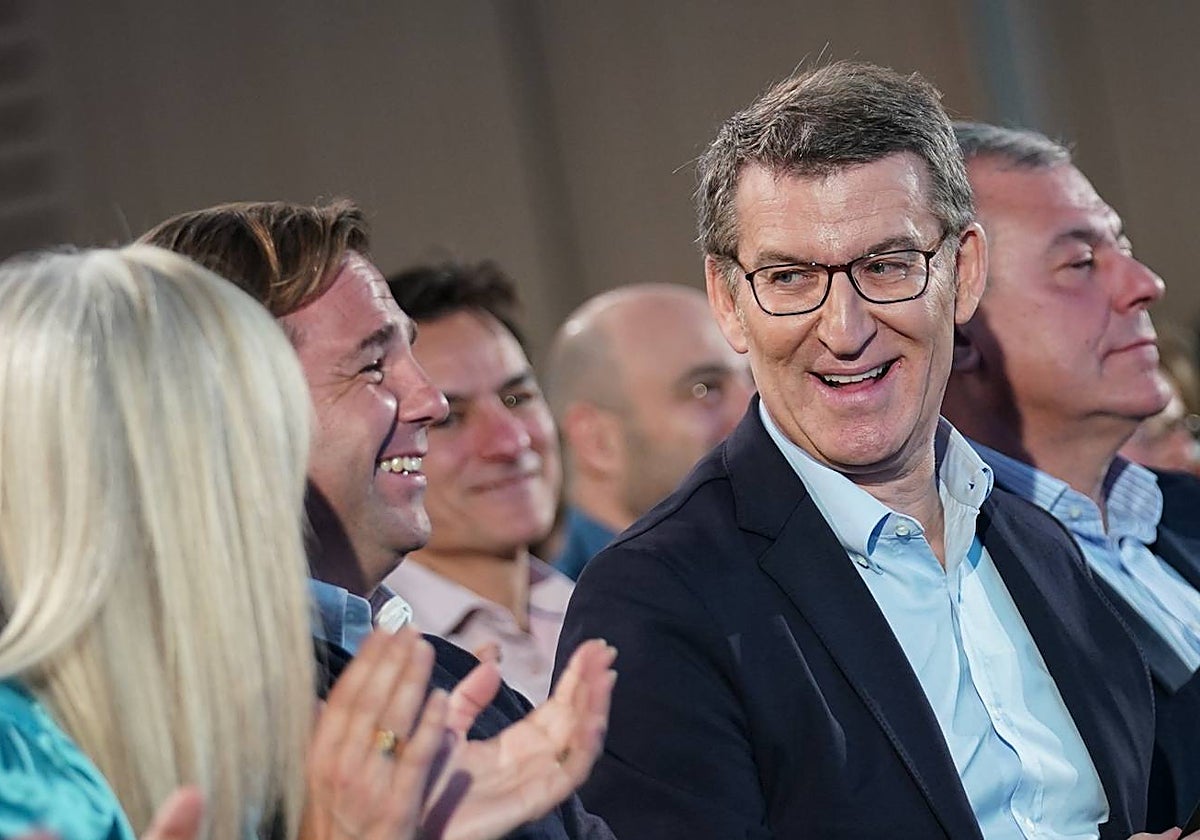 El presidente del PP, Alberto Núñez Feijóo