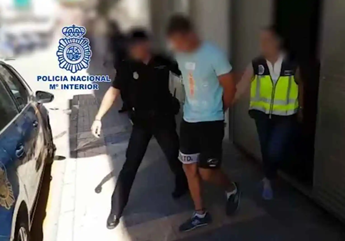Imagen del violador tomada el día de su detención en Benidorm.
