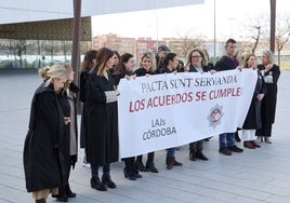 La protesta de los letrados de Justicia de Córdoba, en imágenes