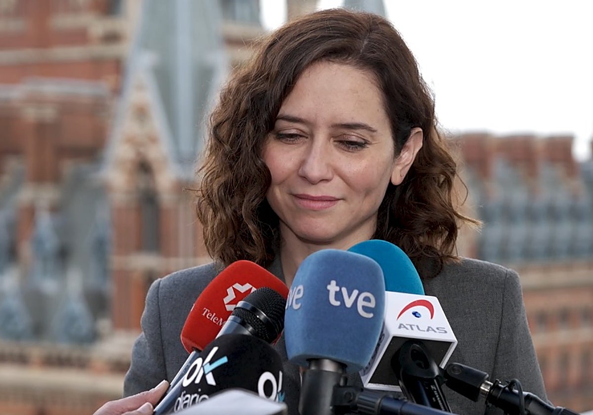 Isabel Díaz Ayuso, durante su estancia en Londres