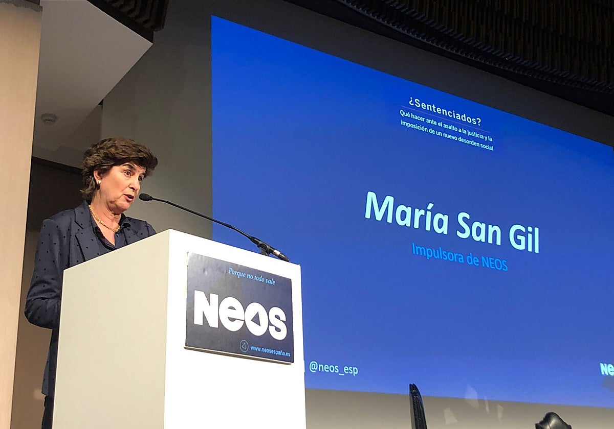Una de las impulsoras de NEOS, María San Gil