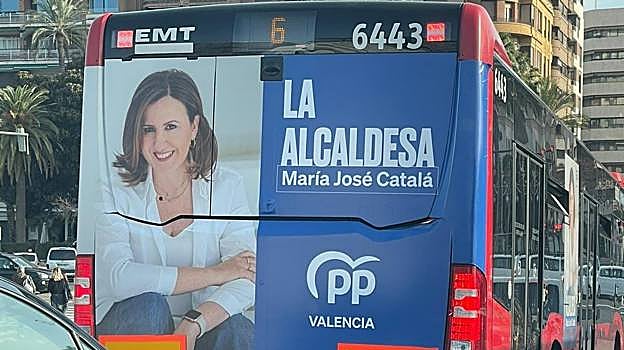 Imagen de la campaña de la candidata del PP a la Alcaldía de Valencia, María José Catalá