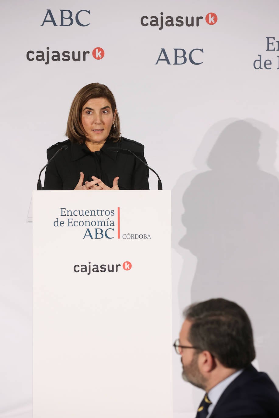 Las mejores imágenes de la conferencia de la consejera de Empleo de la Junta de Andalucía