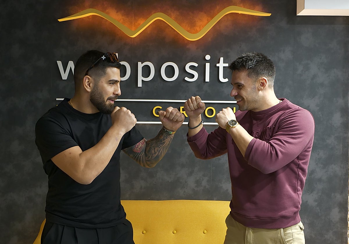 Ilia Topuria y Luis M. Villanueva, durante su entrevista.