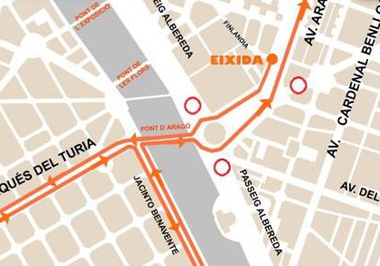 Calles cortadas en Valencia este domingo por la Crida de las Fallas 2023 y la Volta a Peu